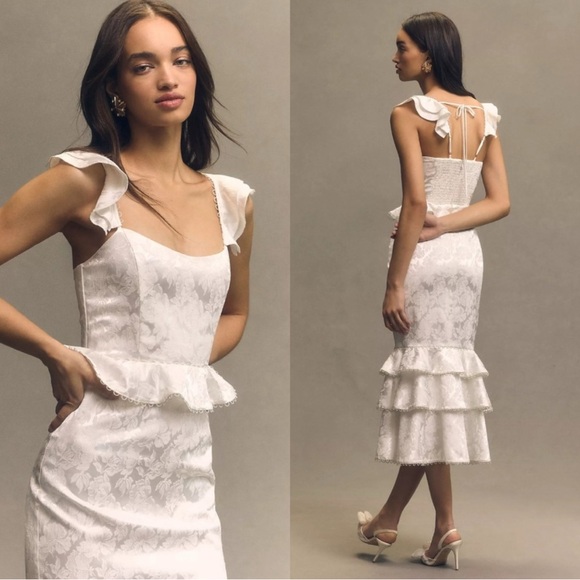 V. Chapman Violet dress in Coconut Macaron - Picture 3 of 11